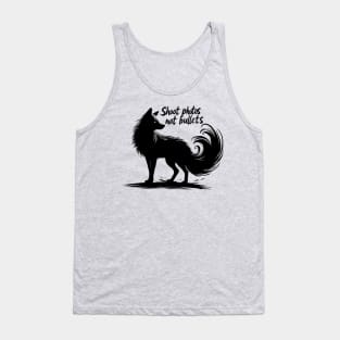 Shoot photos not bullets - Ink fox Tank Top